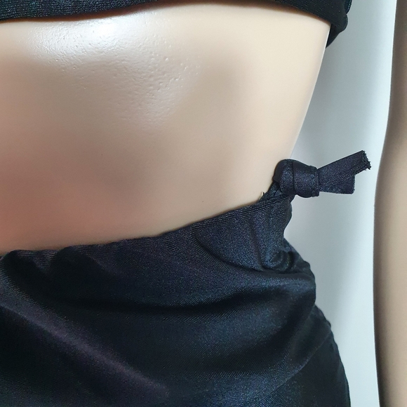 NWT Bodycon cut out midi dress ruched Sze S oneshoulder black Sexy party cocktai - Picture 6 of 10